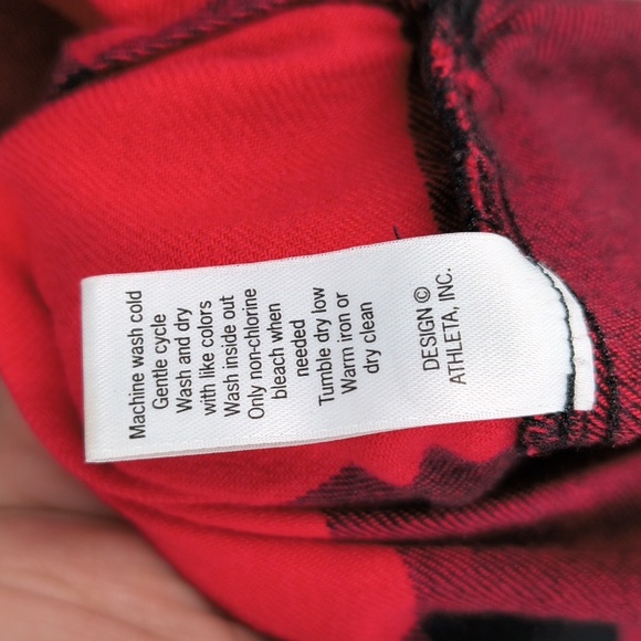 Athleta Buffalo Plaid Heat Tech Gen Flannel Shirt Button Down Medium - Picture 9 of 12